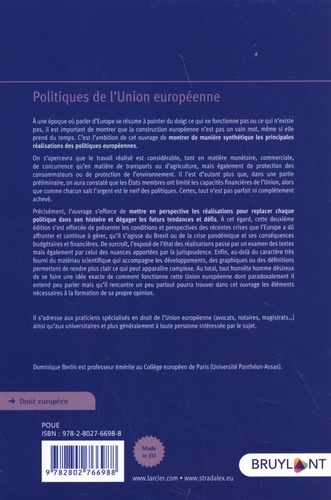 Politiques de l'Union européenne 2e édition