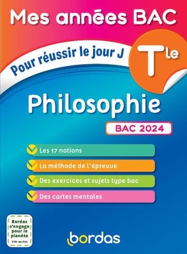 Philosophie Tle. Pour réussir le jour J  Edition 2024