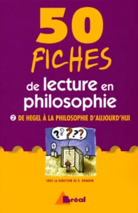 50 fiches de lecture en philosophie.