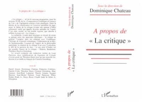 A Propos De La Critique