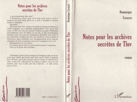 Dominique Corazza - Notes pour les archives secrètes de Tlov.