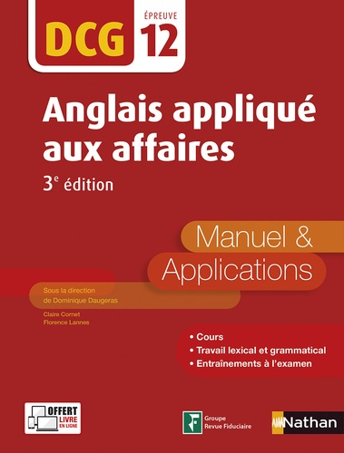 Anglais appliqué aux affaires DCG 12. Manuel & Applications 3e édition