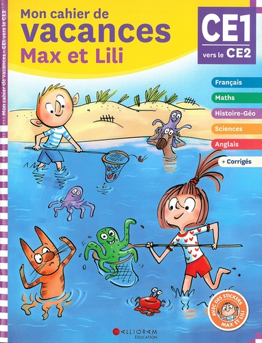 Mon cahier de vacances Max et Lili du CE1 au CE2