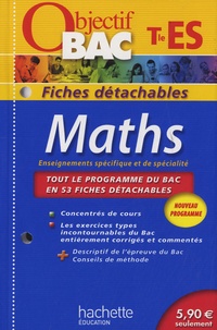 Dominique Dejean - Maths Tle ES - Fiches détachables.