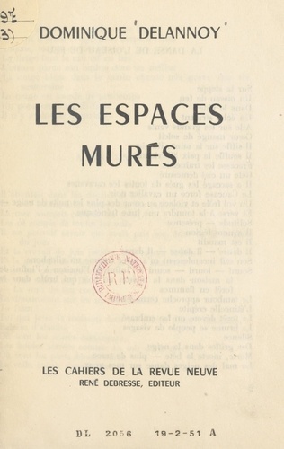 Les espaces murés