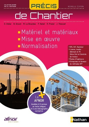 Précis de Chantier - Matériel et matériaux, de Dominique Didier - Grand  Format - Livre - Decitre