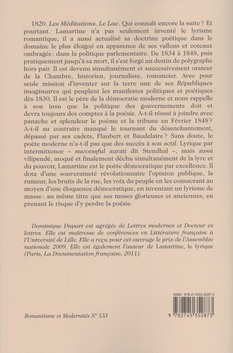 Le lyrisme démocratique ou la naissance de l'éloquence romantique chez Lamartine (1834-1849)