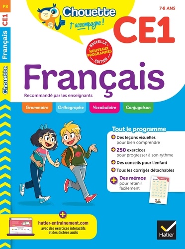 Chouette - Français CE1. cahier d'entraînement recommandé par les enseignants