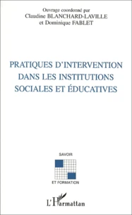 Pratiques D'Intervention Dans Les Institutions Sociales Et Educatives