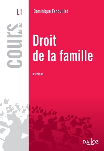 Droit de la famille 3e Edition 2013