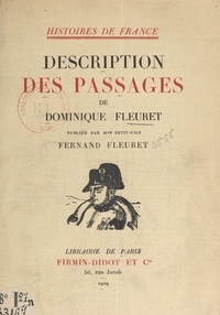 Dominique Fleuret et Fernand Fleuret - Description des passages de Dominique Fleuret.