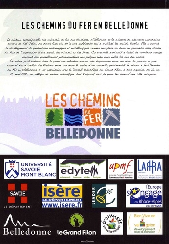 Les chemins du fer en Belledonne. Actes du colloque 22-25 mai 2013