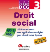 Dcg3 Droit Social Dcg Livres Decitre