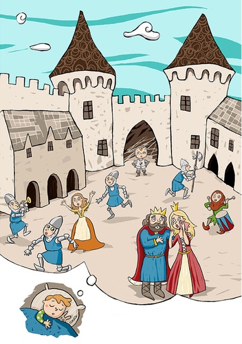 Le chevalier Thibault et le dragon Sinistro. Livre + coloriages