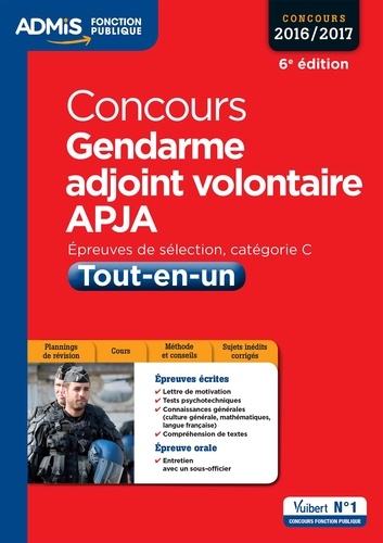 Concours Gendarme adjoint volontaire APJA Tout-en-un 6e édition