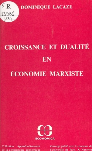 Croissance et dualité en économie marxiste