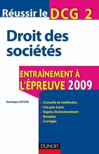 Dominique Lafleur - Réussir le DCG 2 - Droit des sociétés.