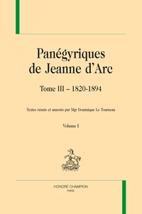 Panégyriques de Jeanne d’Arc