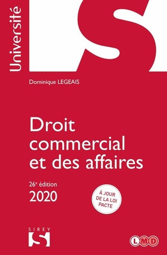Droit commercial et des affaires  Edition 2020