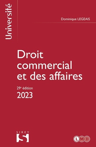 Droit commercial et des affaires  Edition 2023