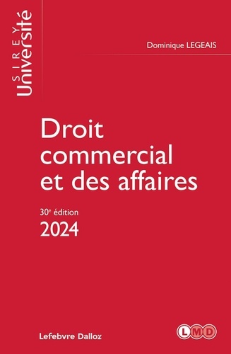 Droit commercial et des affaires  Edition 2024