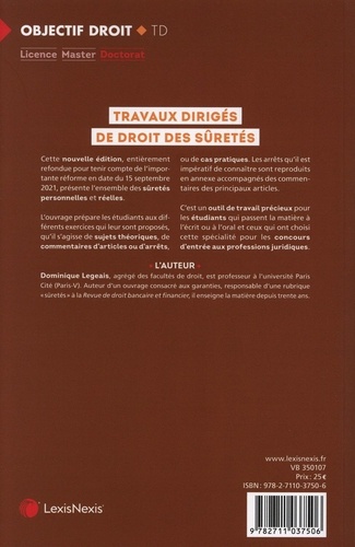 Travaux dirigés de droit des sûretés 7e édition