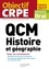 QCM Histoire et géographie. Admission oral  Edition 2017