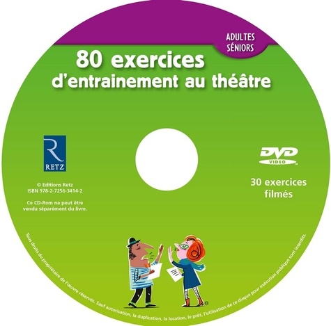 80 exercices d'entrainement au théâtre. Adultes/Séniors  avec 1 DVD