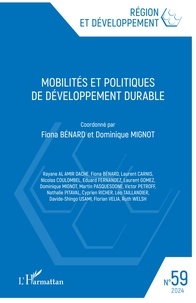 Dominique Mignot - Mobilités et politiques de développement durable.