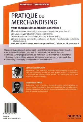 Pratique du merchandising. Stratégies et organisation de l'espace de vente 4e édition