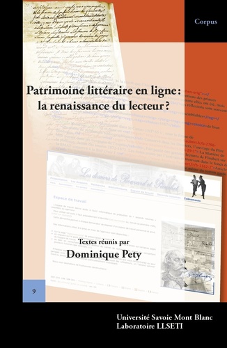 Dominique Pety - Patrimoine littéraire en ligne : la renaissance du lecteur ?.