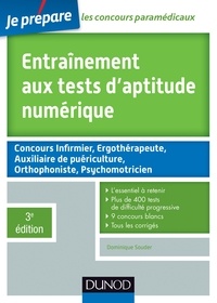 Dominique Souder - Entraînement aux tests d'aptitude numérique - 3e édition.