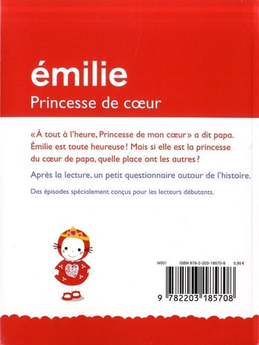 Je commence à lire avec Emilie Tome 20 Princesse de coeur