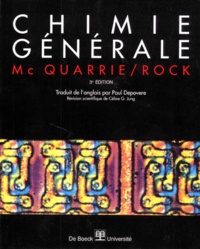 Donald McQuarrie - CHIMIE GENERALE. - 3ème édition.