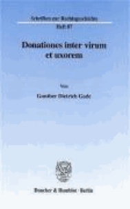 Donationes inter virum et uxorem..