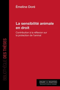 La sensibilité animale en droit