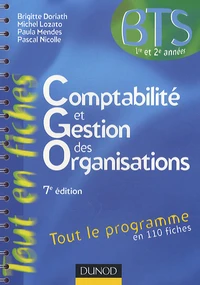 Comptabilité et gestion des organisations BTS 1re et 2e années
