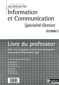 Information et Communication 1e STG Spécialité Gestion