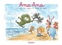 Le sable, les vagues et touffe de poils