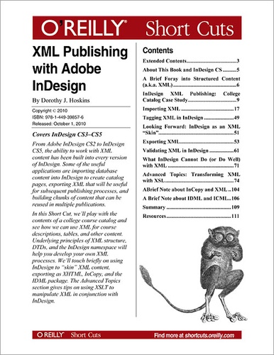 Dorothy J. Hoskins - XML Publishing with Adobe InDesign.