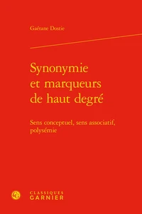 Synonymie et marqueurs de haut degré