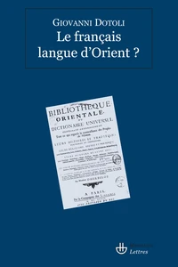 Le français langue d'Orient ?