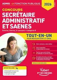 Secrétaire administratif et SAENES, externe, interne, 3e concours, catégorie B
