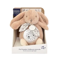 Lapin Doudou - Veilleuse musicale projection d'étoiles