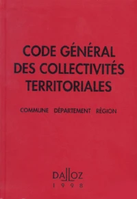 Code général des collectivités territoriales 1998