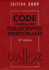 Code général des collectivités territoriales 2009