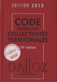 Code général des collectivités territoriales 2013