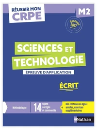 Réussir mon CRPE - Sciences et technologie épreuve d'admissibilité M2 écrit 2027