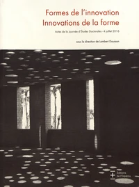 Formes de l'innovation, innovations de la forme