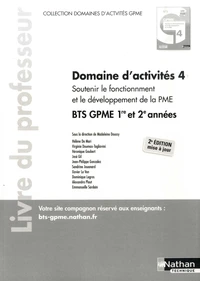 Domaine d'activités 4 - Soutenir le fonctionnement et le développement de la PME BTS GPME 1re et 2e années